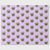 Earth lacht Blume Inspiration Zitat Geschenkpapier (Flach)