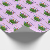 Earth lacht Blume Inspiration Zitat Geschenkpapier (Ecke)