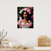 Earth lacht in Blume Ralph Waldo Emerson Zitat Poster (Küche)