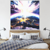 *~* Earth Light Celestial Cosmic AP70 Leinwanddruck (Insitu (Schlafzimmer))