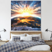 *~* Earth Light Celestial Cosmos AP70 Leinwanddruck (Insitu (Schlafzimmer))