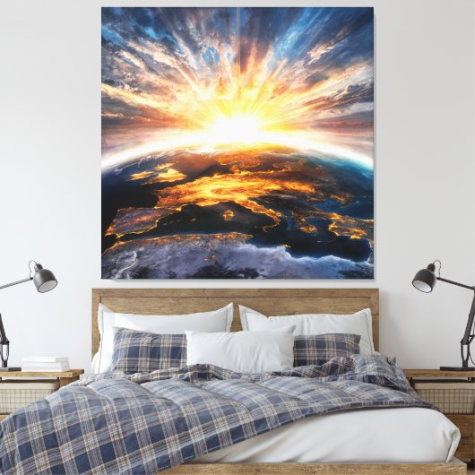 *~* Earth Light Celestial Cosmos AP70 Leinwanddruck (Insitu (Schlafzimmer))