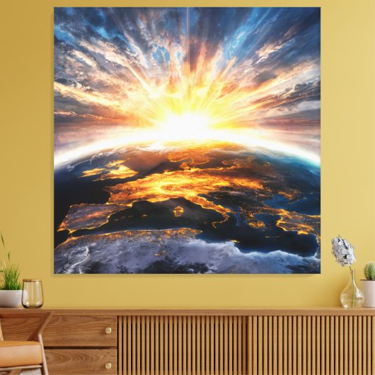 *~* Earth Light Celestial Cosmos AP70 Leinwanddruck (Insitu (Wohnzimmer))