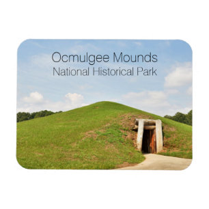 Earth Lodge, Ocmulgee Mounds, Georgia Magnet