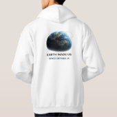 Earth Made Us, Space Defines Us – Human Identity H Hoodie (Rückseite)