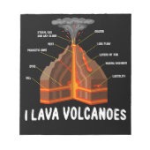 Earth Magma Lava Vulkan Geology Gift Notizblock (Vorderseite)