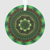 Earth Mandala Acrylschmuck Ornament (Rückseite)
