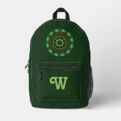 Earth Mandala Bedruckter Rucksack (Vorderseite)