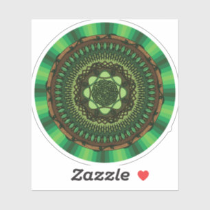 Earth Mandala Contour Sticker