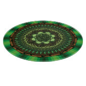 Earth Mandala Glas Cutting Board Schneidebrett (Ecke)