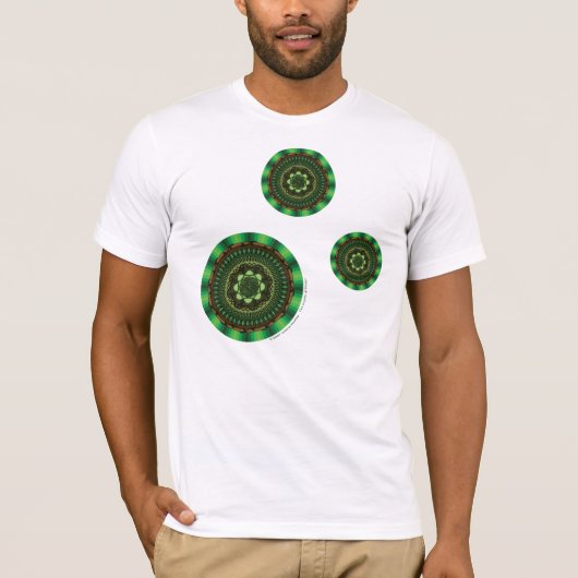 Earth Mandala Men's Light Shirt (Vorderseite)