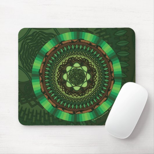 Earth Mandala Mousepad (Mit Mouse)