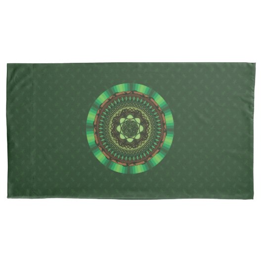 Earth Mandala Pillow Case Kissenbezug (Vorderseite)