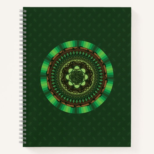 Earth Mandala Spiral Notebook Notizbuch (Vorderseite)