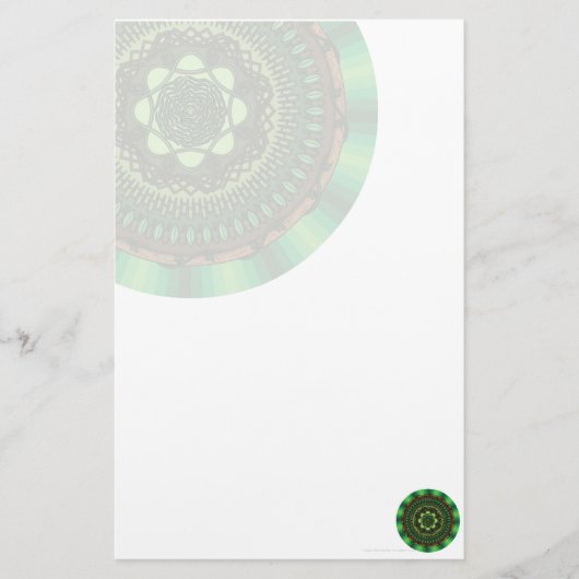 Earth Mandala Stationery Briefpapier (Vorderseite)