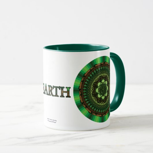 Earth Mandala Tasse (VorderseiteRechts)