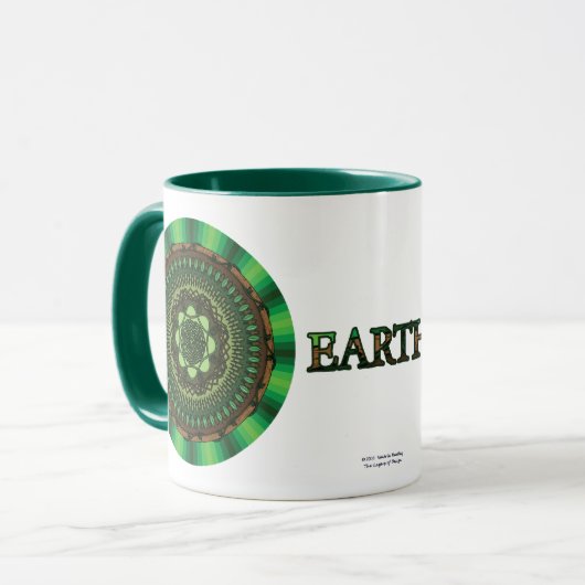 Earth Mandala Tasse (Vorderseite Links)
