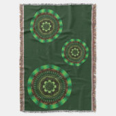 Earth Mandala Throw Blanket Decke (Vorderseite Vertikal)