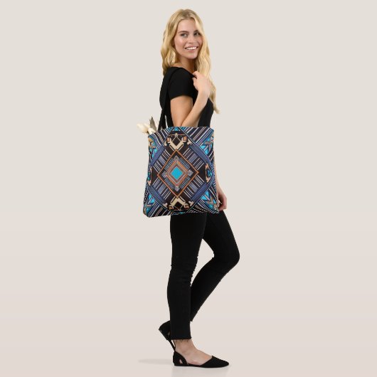Earth Mandala Tote Tasche (Am Model)