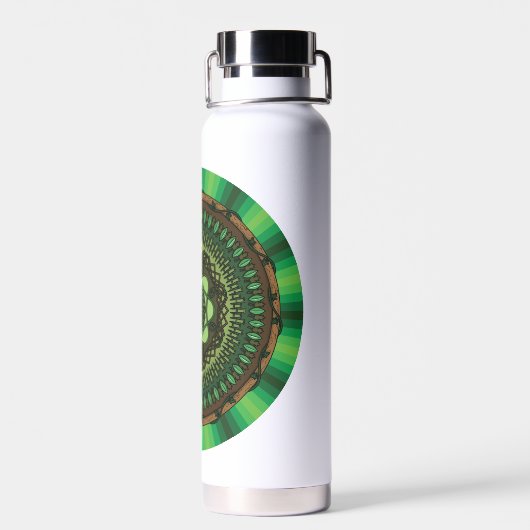 Earth Mandala Trinkflasche (Rückseite)