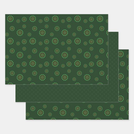 Earth Mandala Wrapping Paper Set Geschenkpapier Set (Set)