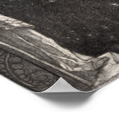 Earth Milky Way & Moon Poster (Ecke)