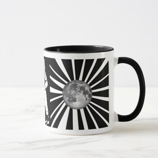 Earth Moon Astronaut-Tasse Tasse (Rechts)