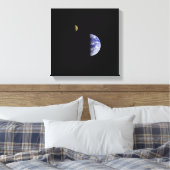 Earth Moon Galileo Weltraumaufnahme Leinwanddruck (Insitu (Schlafzimmer))