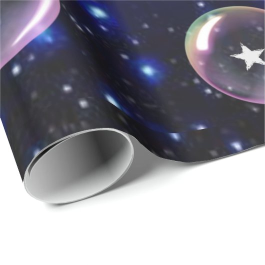 Earth Moon Wrapping Paper Geschenkpapier (Rolleneckpunkt)