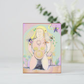Earth Mother Art Postcard Postkarte (Stehend Vorderseite)