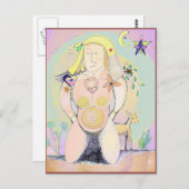 Earth Mother Art Postcard Postkarte (Vorne/Hinten)