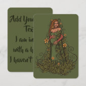 Earth Mother Goddess Druid  Einladung (Vorne/Hinten)