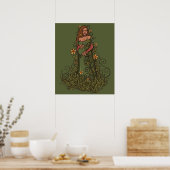 Earth Mother Goddess Druid Poster (Küche)