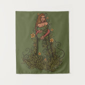 Earth Mother Goddess Druid Wandteppich (Vorderseite)