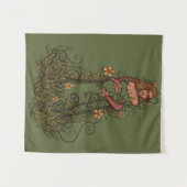 Earth Mother Goddess Druid Wandteppich (Vorderseite (Horizontal))