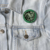 Earth Nature Tiger Stripe Tabby Art Button (Beispiel)