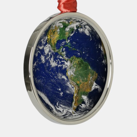 Earth Our World Premium Ornaments Silbernes Ornament (Rechts)