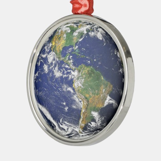 Earth Our World Premium Ornaments Silbernes Ornament (Links)