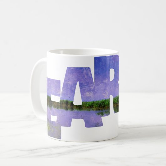 Earth Our Zuhause Blue Summer Sky Sky and Water Kaffeetasse (Vorderseite Links)