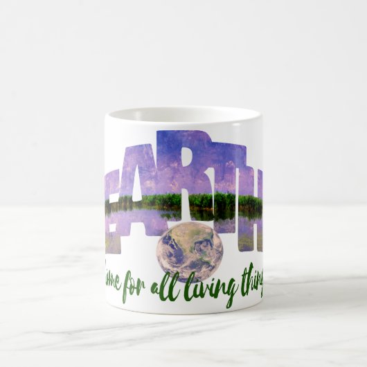 Earth Our Zuhause Blue Summer Sky Sky and Water Kaffeetasse (Mittel)