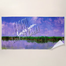 Earth Our Zuhause Blue Summer Sky Sky and Water Strandtuch