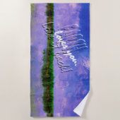 Earth Our Zuhause Blue Summer Sky Sky and Water Strandtuch (Vorderseite)