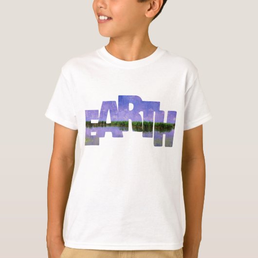 Earth Our Zuhause Blue Summer Sky Sky and Water T-Shirt (Vorderseite)