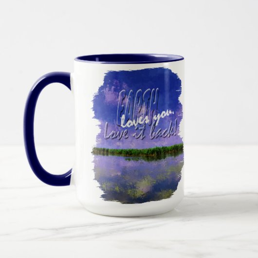 Earth Our Zuhause Blue Summer Sky Sky and Water Tasse (Links)