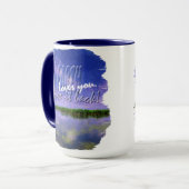 Earth Our Zuhause Blue Summer Sky Sky and Water Tasse (Vorderseite Links)