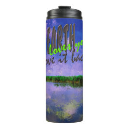 Earth Our Zuhause Blue Summer Sky Sky and Water Thermosbecher