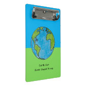 Earth Our Zuhause Sweet Zuhause Mini Klemmbrett (Schrägansicht)