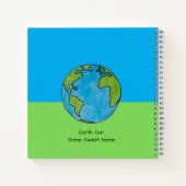 Earth Our Zuhause Sweet Zuhause Notizblock (Rückseite)