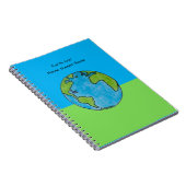 Earth Our Zuhause Sweet Zuhause Notizblock (Rechte Seite)