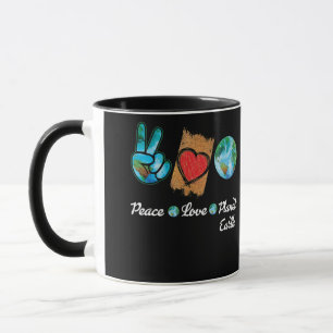 Earth Peace Liebe Earth Day Tasse